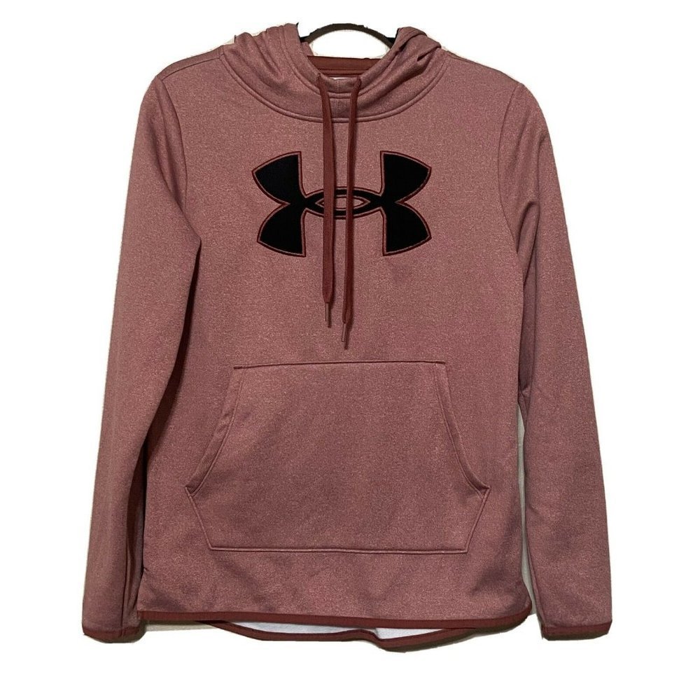 Under Armour Logo Hoodie Sweatshirt Size XS Pink